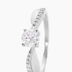 Bague Solitaire Doralicia Argent Blanc Oxyde De Zirconium - Bijoux fantaisie Femme | Marc Orian