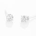 Boucles D'oreilles Puces Aphrodite Or Blanc Diamant - Puces Famille | Marc Orian