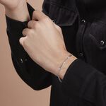 Bracelet Maille Teo Argent Blanc - Bracelets fantaisie Homme | Marc Orian