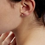 Boucles D'oreilles Puces Fidelia Boule Or Jaune - Puces Femme | Marc Orian