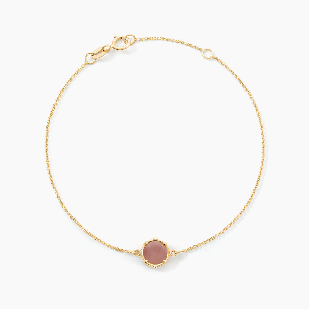 Bracelet Reflets Pop Or Jaune Calc&eacute;doine - Bracelets cha&icirc;nes Femme | Marc Orian