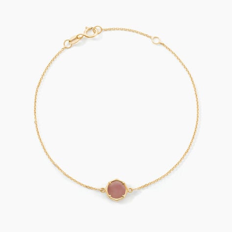 Bracelet Reflets Pop Or Jaune Calc&eacute;doine - Bracelets cha&icirc;nes Femme | Marc Orian