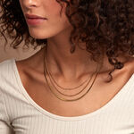 Collier Golden Liana Acier Jaune - Colliers multirangs Femme | Marc Orian