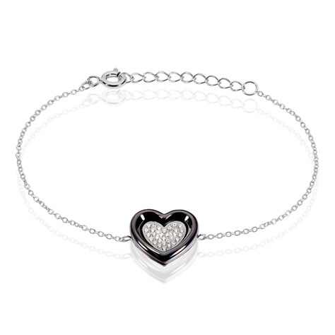 Bracelet Ana-paula Argent Blanc Céramique Et Oxyde De Zirconium - Bracelets chaînes Femme | Marc Orian