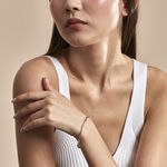 Bracelet Jonc Nathaelae Argent Blanc - Bracelets joncs Femme | Marc Orian
