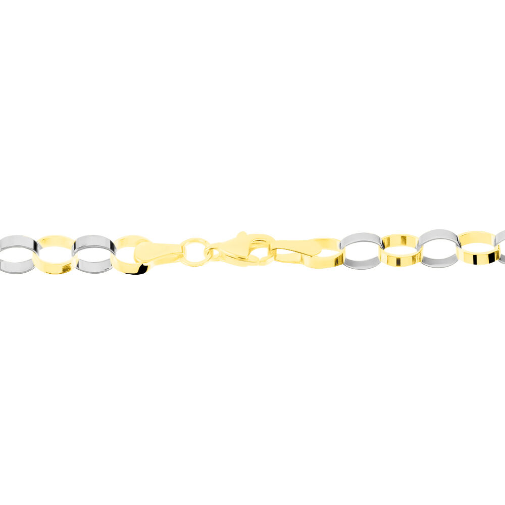 Bracelet Andrej Maille Fantaisie Or Bicolore - Bracelets cha&icirc;nes Femme | Marc Orian