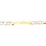 Bracelet Andrej Maille Fantaisie Or Bicolore - Bracelets cha&icirc;nes Femme | Marc Orian