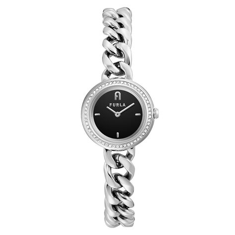 Montre Furla Chain Round Noir - Montres classiques Femme | Marc Orian