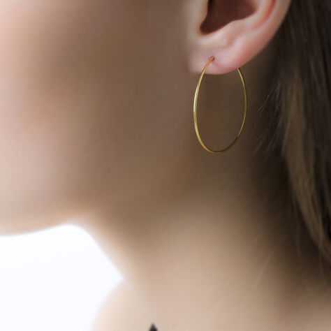 Créoles Muses Or Jaune - Boucles d'oreilles Créoles Femme | Marc Orian
