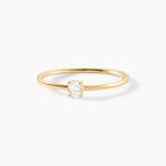 Bague Rudianus Or Jaune Diamant Synth&eacute;tique - Bagues avec pierre Femme | Marc Orian
