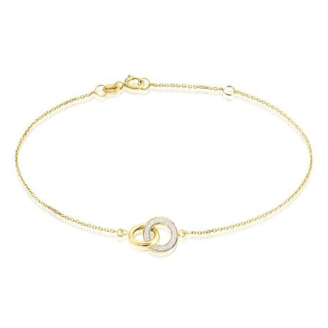 Bracelet Ciate Or Jaune - Bracelets Anneaux Entrelaces Femme | Marc Orian