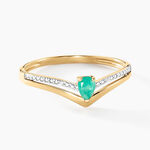 Bague Marjeta Or Jaune Emeraude Diamant - Bagues vintage Femme | Marc Orian