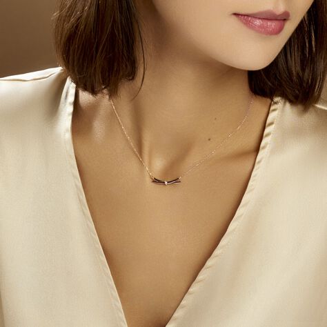 Collier Ilvia Or Rose Diamant - Colliers Femme | Marc Orian