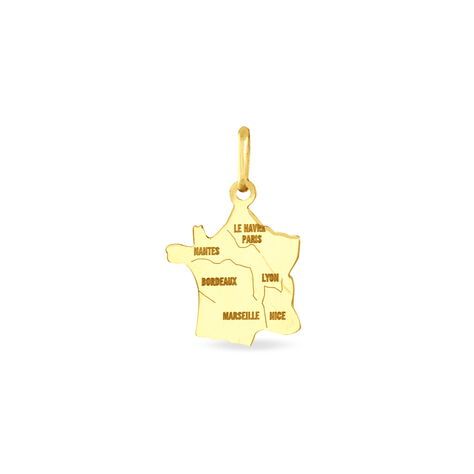 Pendentif Gaietana France Or Jaune - Bijoux personnalisés Famille | Marc Orian