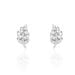 Boucles D'oreilles Puces Aleyna Argent Blanc Oxyde De Zirconium - Puces Femme | Marc Orian