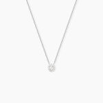 Collier Oliviane Argent Blanc Oxyde De Zirconium - Colliers avec pierres Femme | Marc Orian