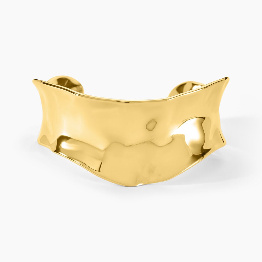 Bracelet Jonc Organic Acier Jaune - Bijoux fantaisie Femme | Marc Orian