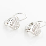 Boucles D'oreilles Pendantes Maximin Argent Blanc Oxyde De Zirconium - Pendantes Femme | Marc Orian