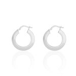 Cr&eacute;oles Argent Blanc Mila - Cr&eacute;oles Femme | Marc Orian