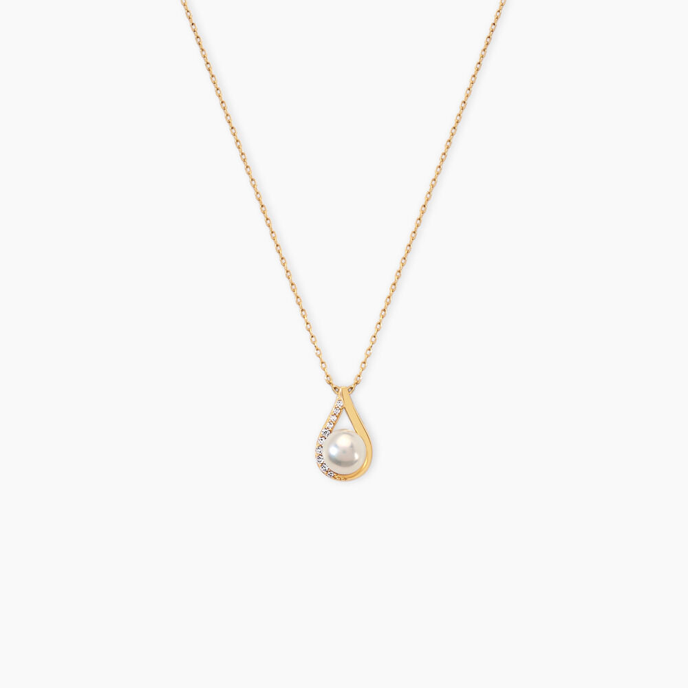 Collier Helin Or Jaune Perle De Culture Et Oxyde De Zirconium - Colliers avec pierres Femme | Marc Orian