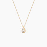 Collier Helin Or Jaune Perle De Culture Et Oxyde De Zirconium - Colliers avec pierres Femme | Marc Orian