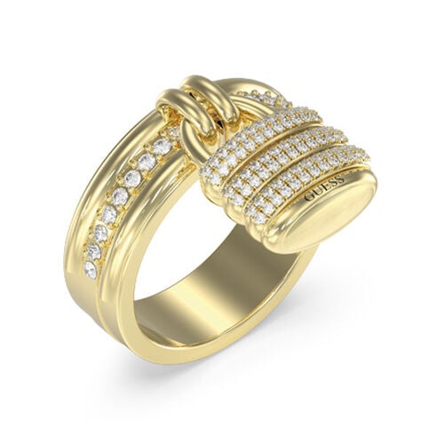 Bague Guess My Secret Acier Dor&eacute; Oxyde De Zirconium - Bijoux fantaisie Femme | Marc Orian