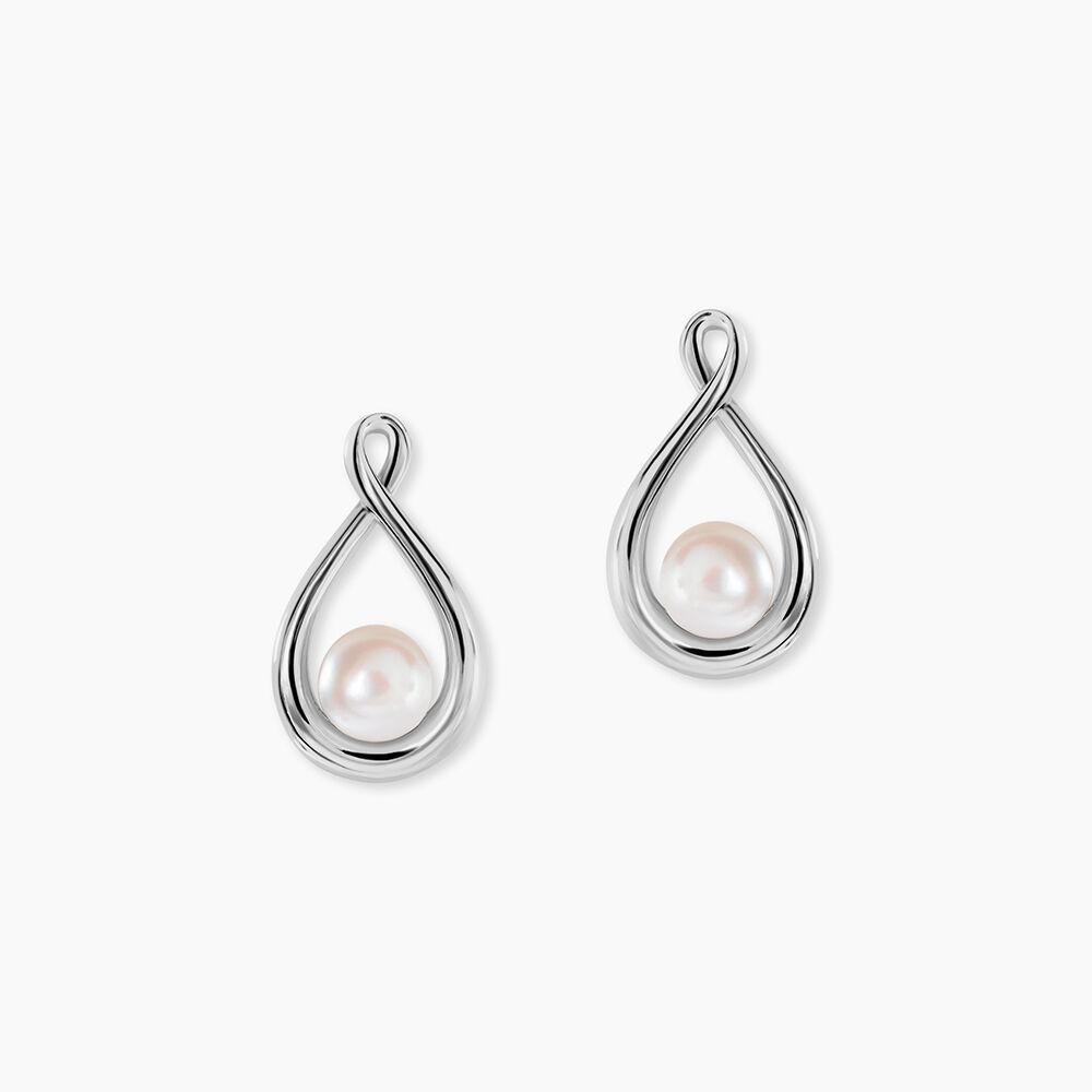 Boucles D'oreilles Pendantes Layanne Argent Blanc Perle De Culture - Pendantes Femme | Marc Orian