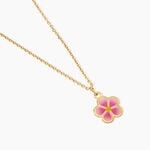 Collier Syna Fleur Argent Dor&eacute; A L'Or 750/1000 - Colliers ete Enfant | Marc Orian