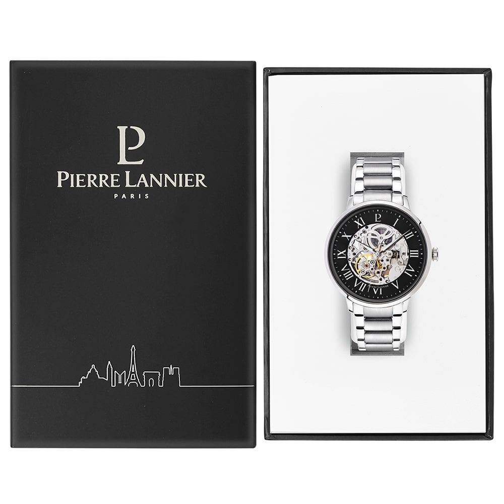 Montre Pierre Lannier Collection Automatique 42 Noir - Montres automatiques Homme | Marc Orian