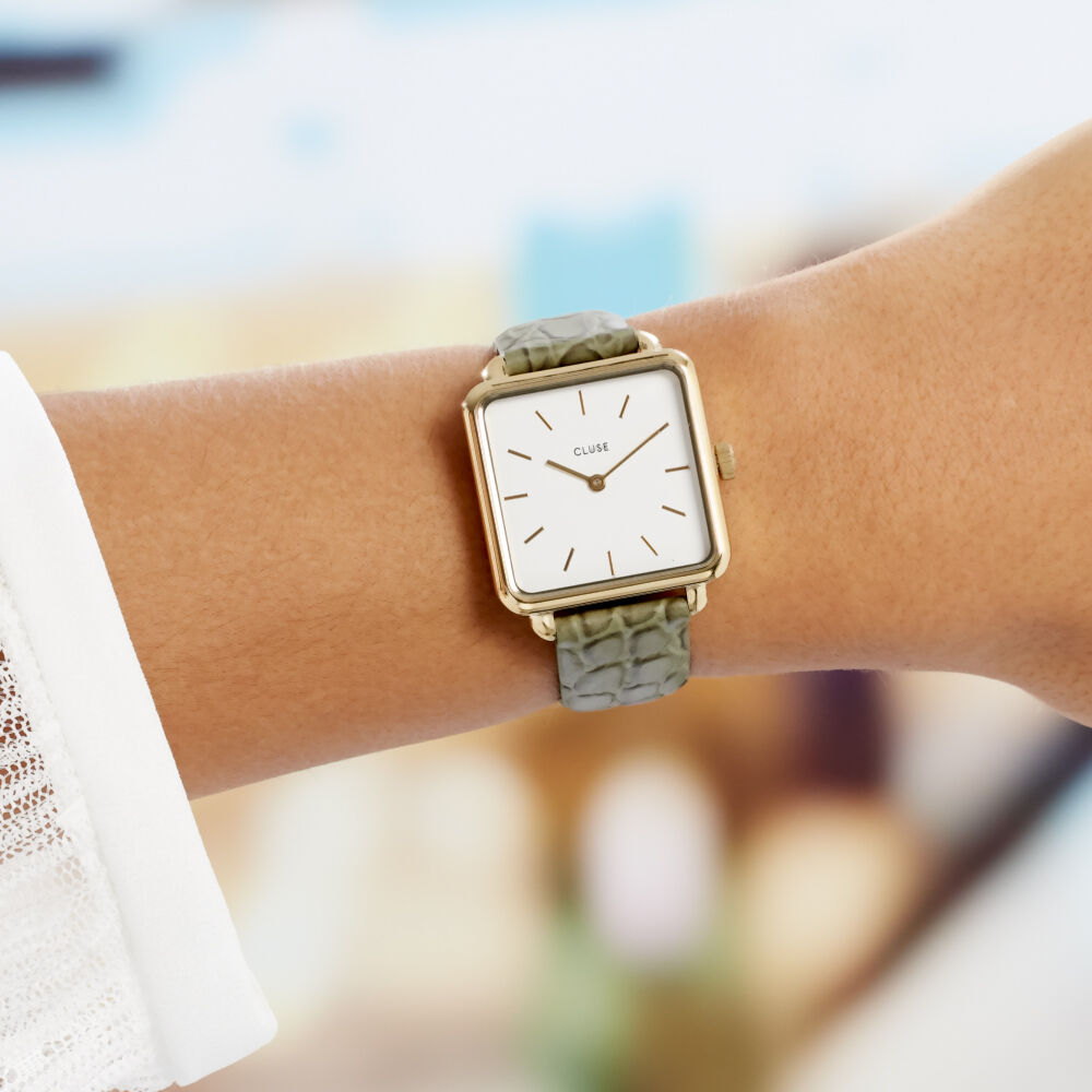 Montre Cluse La Tetragone Blanc - Montres étanches Femme | Marc Orian