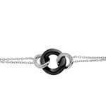 Bracelet Lola Cera Argent Blanc C&eacute;ramique Et Oxyde De Zirconium - Bracelets cha&icirc;nes Femme | Marc Orian