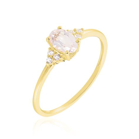 Bague Diapre Or Jaune Quartz Oxyde De Zirconium - Bagues avec pierre Femme | Marc Orian