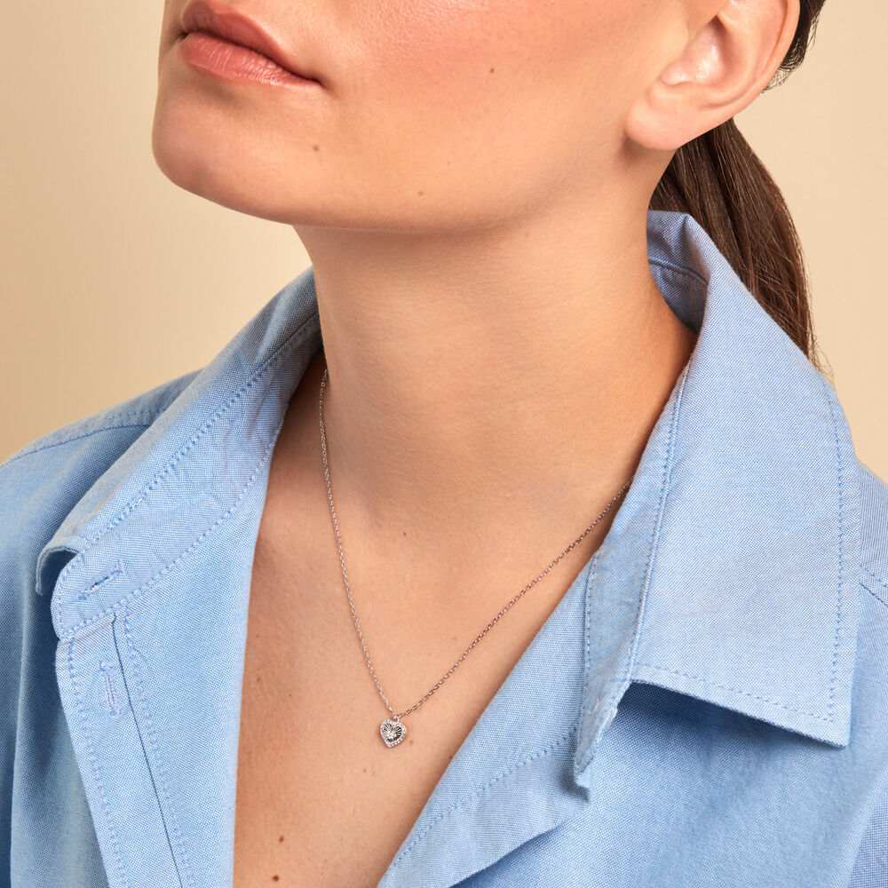 Collier Yvannah Argent Blanc Oxyde De Zirconium - Colliers avec pierres Femme | Marc Orian