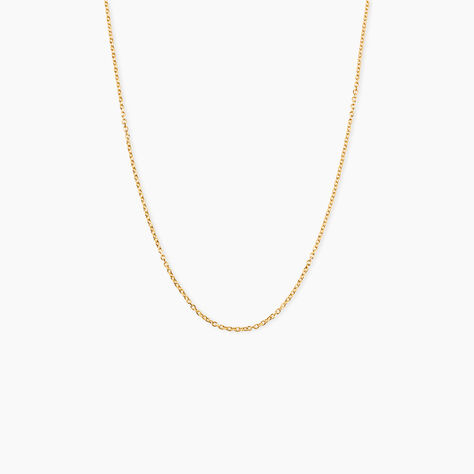 Chaine Igoa Maille Forcat Diamantee Argent Dor&eacute; A L'Or 750/1000 - Chaines Unisex | Marc Orian
