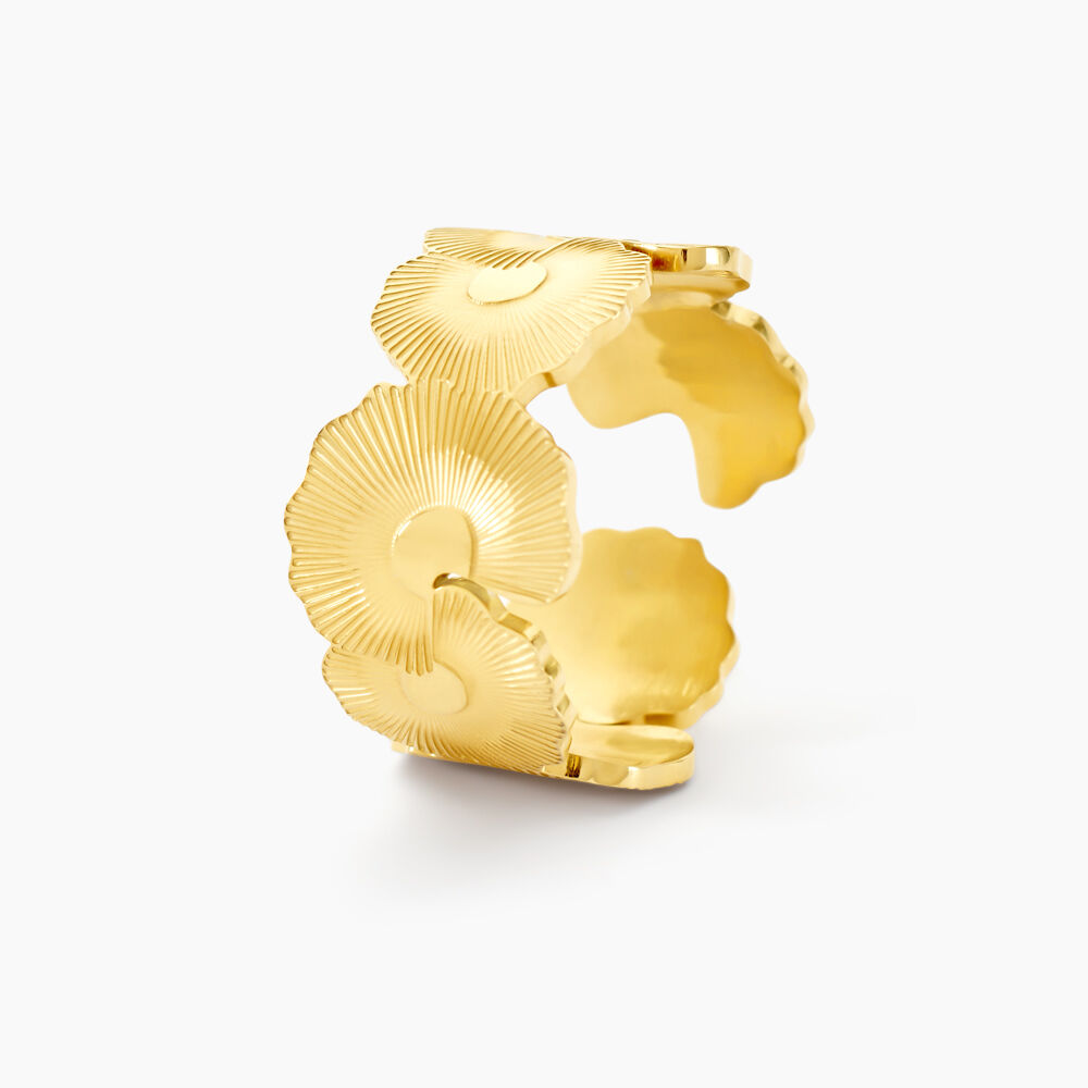 Bague Acier Jaune - Bagues dorées Femme | Marc Orian