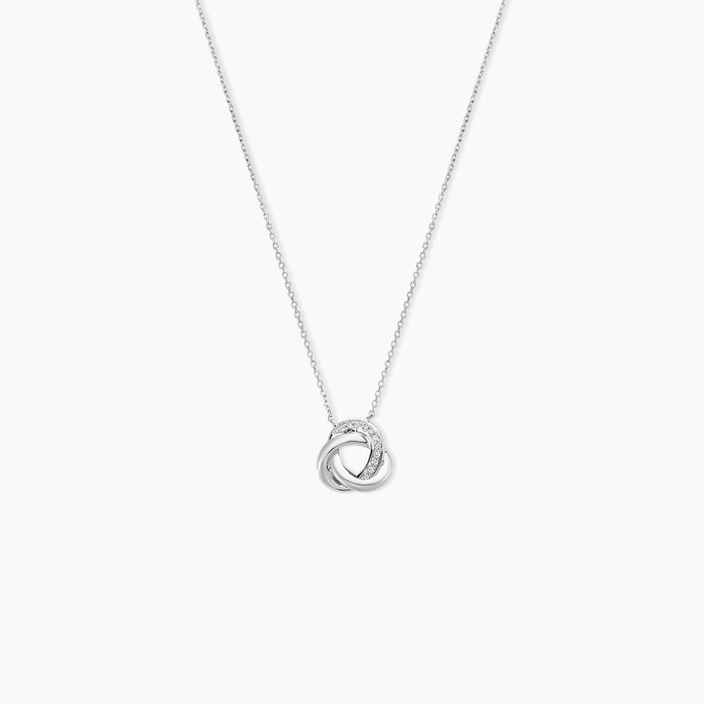 Collier Mastrona Or Blanc Diamant - Colliers avec pierres Femme | Marc Orian