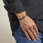 Bracelet Phebus Him Eliasse Acier Blanc - Bracelets cordons Homme | Marc Orian