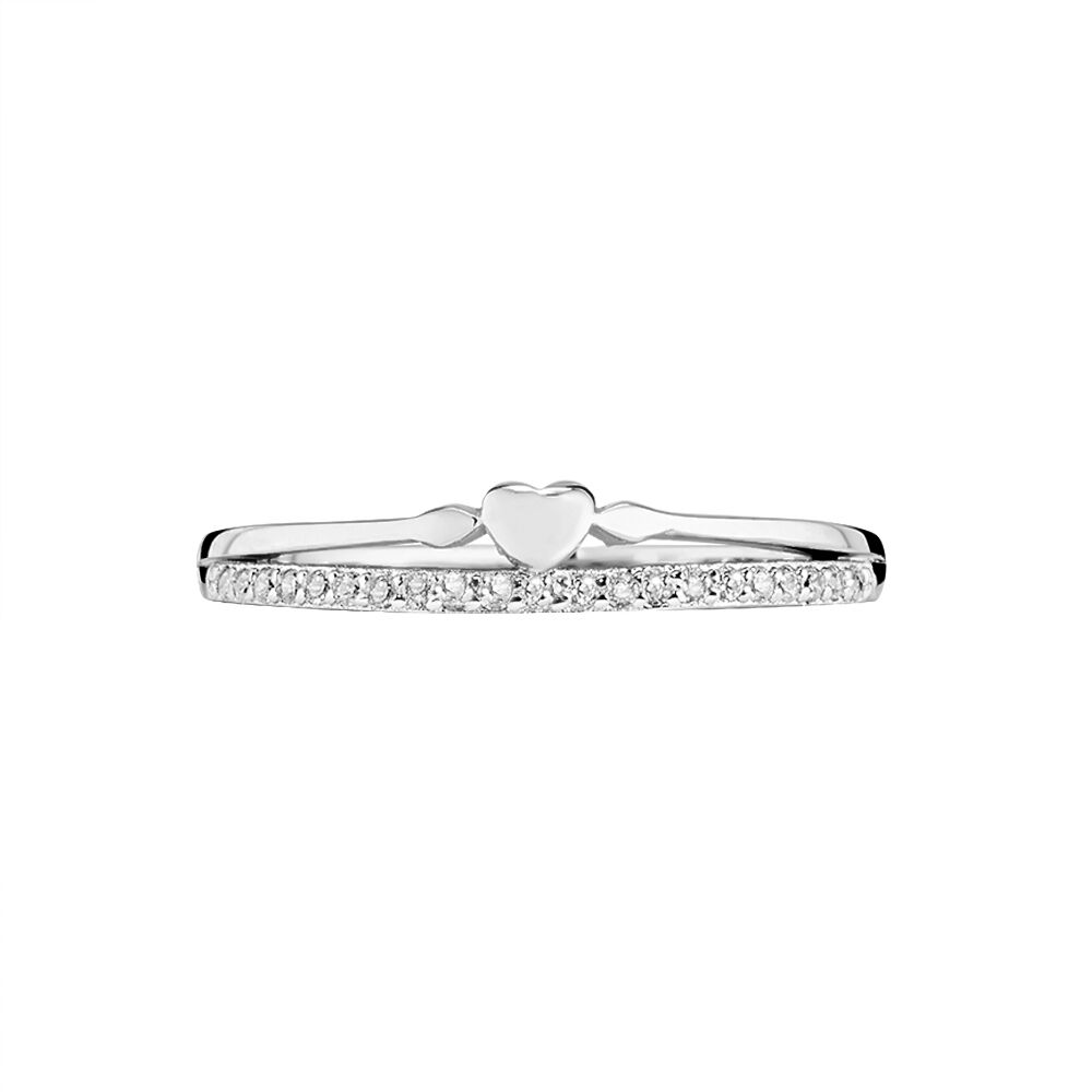 Bague Melanie Argent Blanc Oxyde De Zirconium - Bagues de promesse Femme | Marc Orian