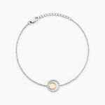 Bracelet Swane Or Jaune Argent Blanc Oxyde De Zirconium - Bracelets cha&icirc;nes Femme | Marc Orian
