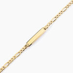 Bracelet Identit&eacute; Cameo Or Jaune - Gourmettes Femme | Marc Orian