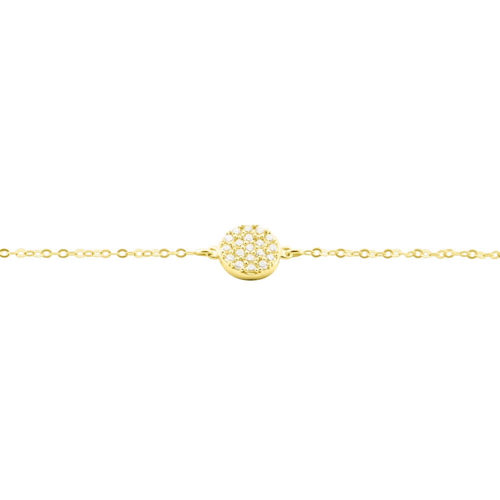 Bracelet Or Jaune Burak Oxyde De Zirconium - Bracelets Medailles Femme | Marc Orian