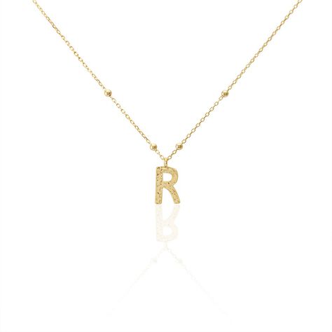 Collier Plaqu&eacute; Or Jaune Lettra - Colliers fantaisie Femme | Marc Orian