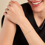 Bracelet Saya Argent Blanc Oxyde De Zirconium - Bracelets fantaisie Femme | Marc Orian