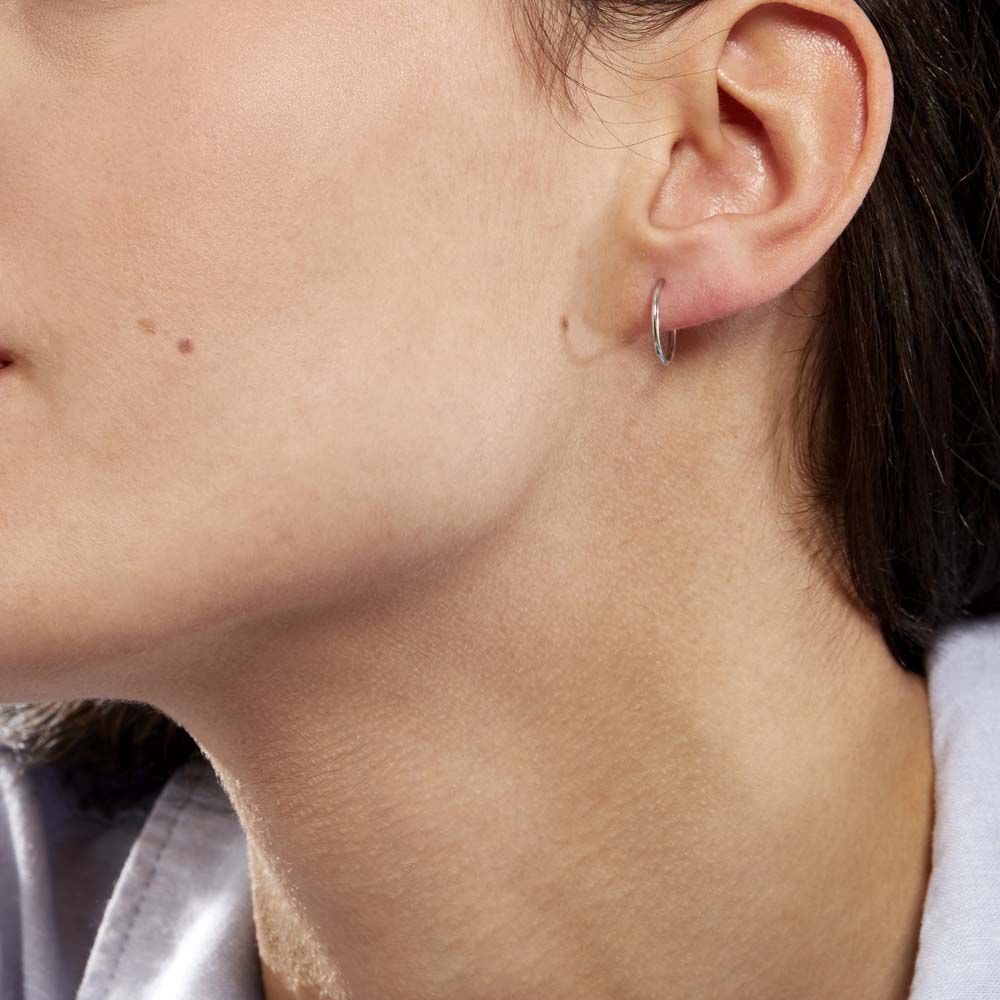 Créoles Dominae Or Blanc - Créoles Femme | Marc Orian