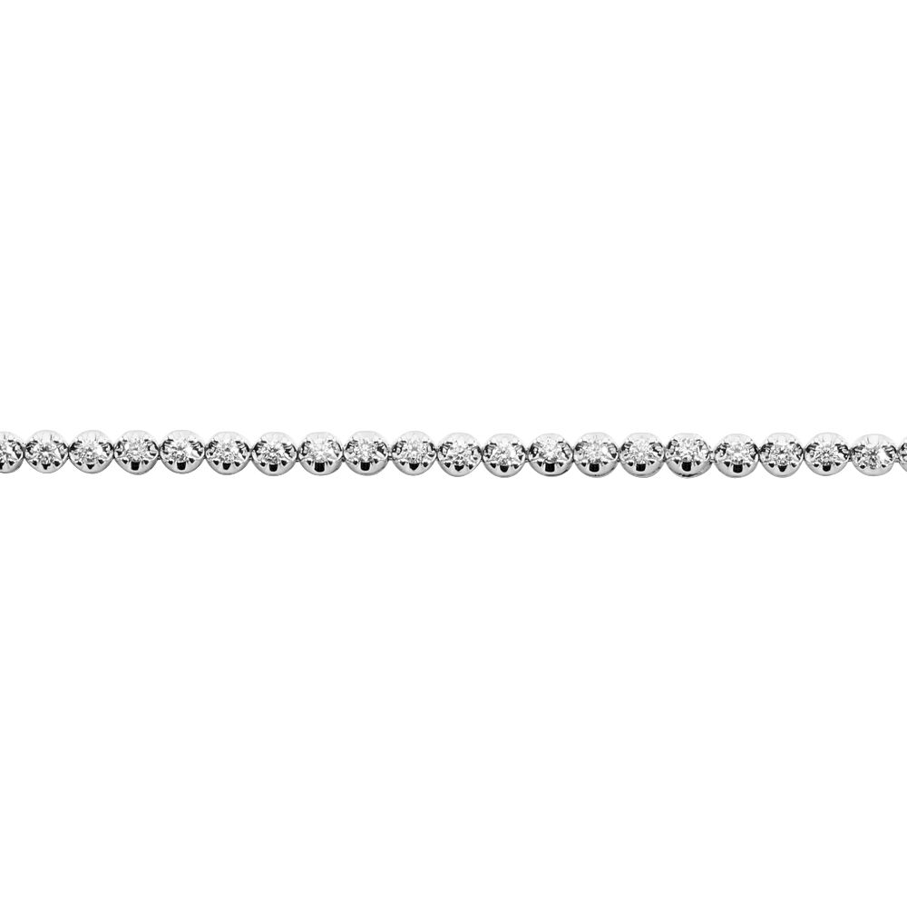 Bracelet Myriemeae Or Blanc Diamant - Bracelets chaînes Femme | Marc Orian