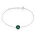 Bracelet Izarra Argent Blanc Malachite - Bracelets Medailles Femme | Marc Orian