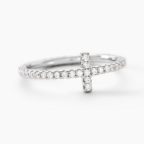 Bague Biche Argent Blanc Oxyde De Zirconium - Bagues avec pierre Femme | Marc Orian