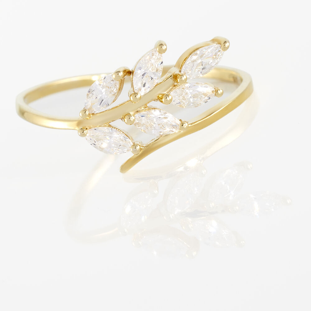 Bague Audrica Or Jaune Oxyde De Zirconium - Bagues avec pierre Femme | Marc Orian