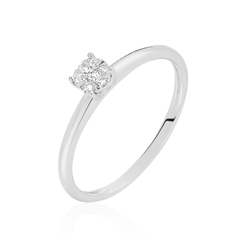 Bague Dream Or Blanc Diamant - Solitaires Femme | Marc Orian