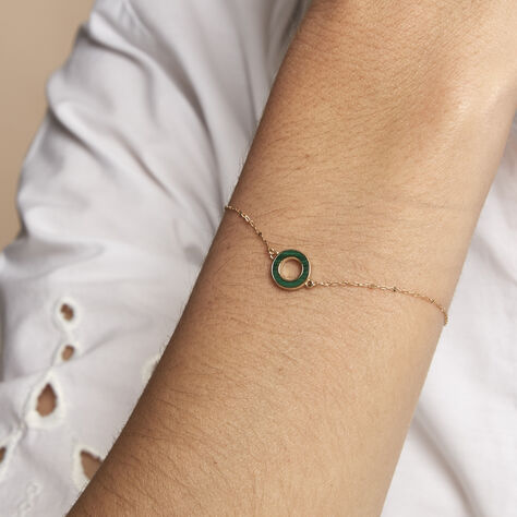 Bracelet L'incessante Or Jaune Malachite - Bracelets chaînes Femme | Marc Orian
